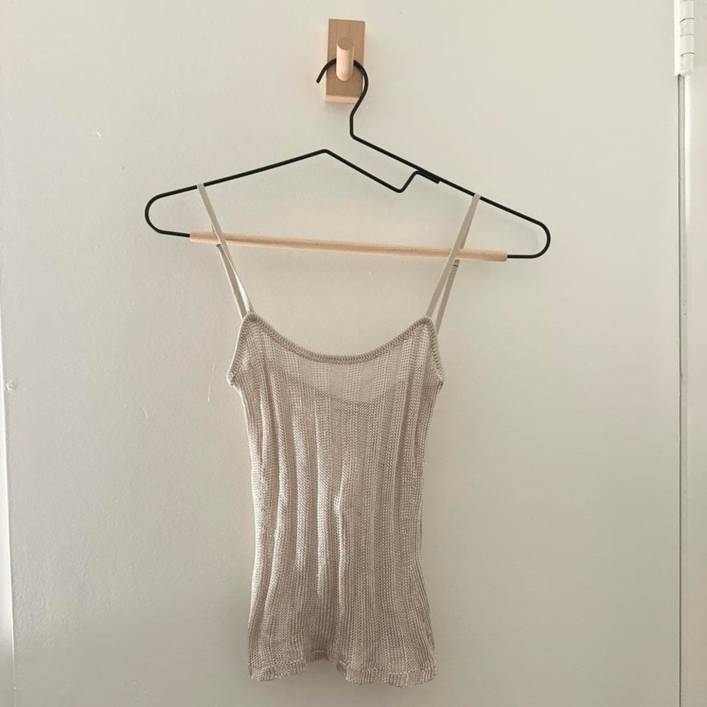 GUIZIO SLINKY RIB KNIT TANK